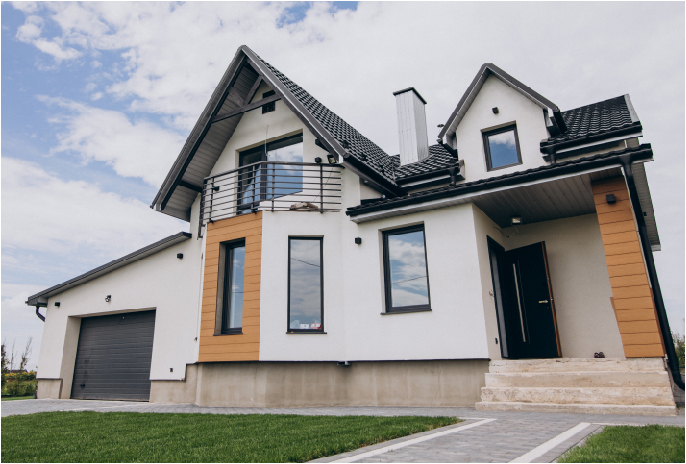 Aqui podemos ver una casa regularizada